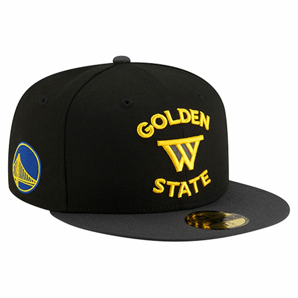 New Era Golden State Warriors Statement Edition Jersey Hook 59Fifty Fitted Hat Black