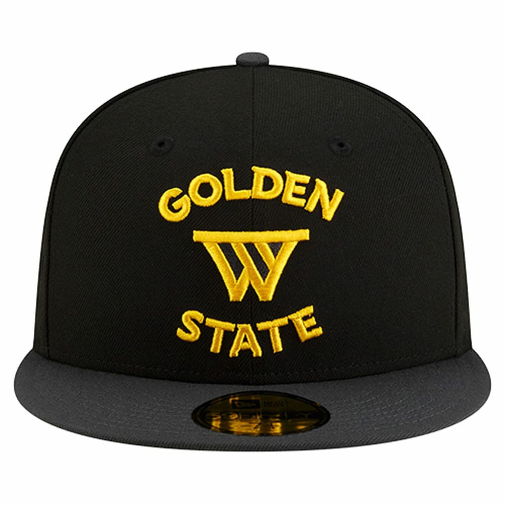 New Era Golden State Warriors Statement Edition Jersey Hook 59Fifty Fitted Hat Black