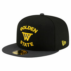 New Era Golden State Warriors Statement Edition Jersey Hook 59Fifty Fitted Hat Black