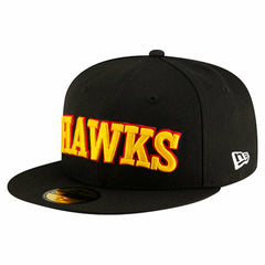 New Era Atlanta Hawks Statement Edition Jersey Hook 59Fifty Fitted Hat Black