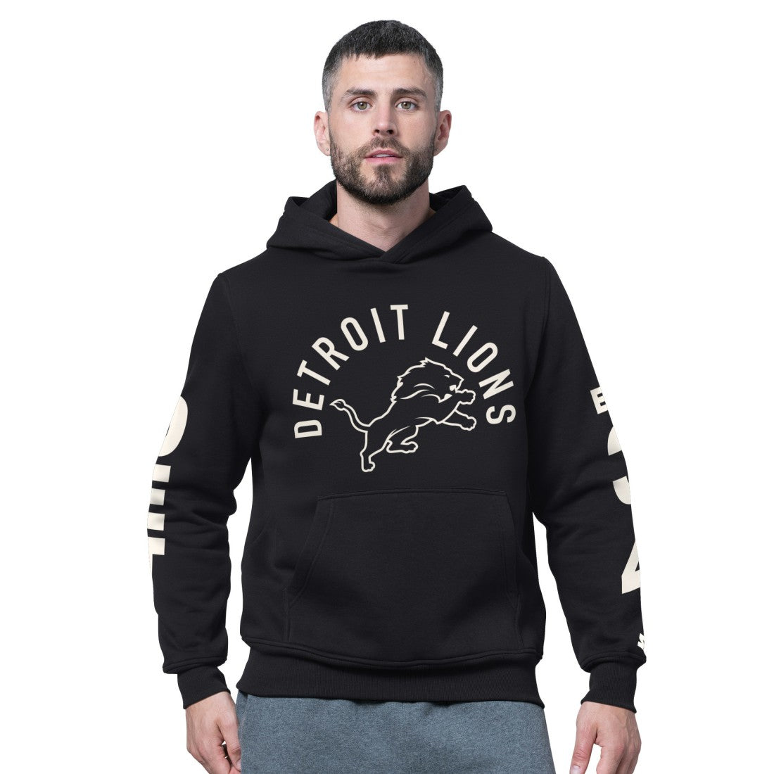 Detroit Lions Starter Handoff Fleece Hoodie Sweatshirt - Black - NFL