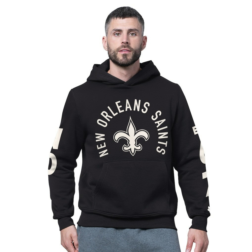 New Orleans Saints Starter Handoff Fleece Hoodie Sweatshirt - Black - NFL