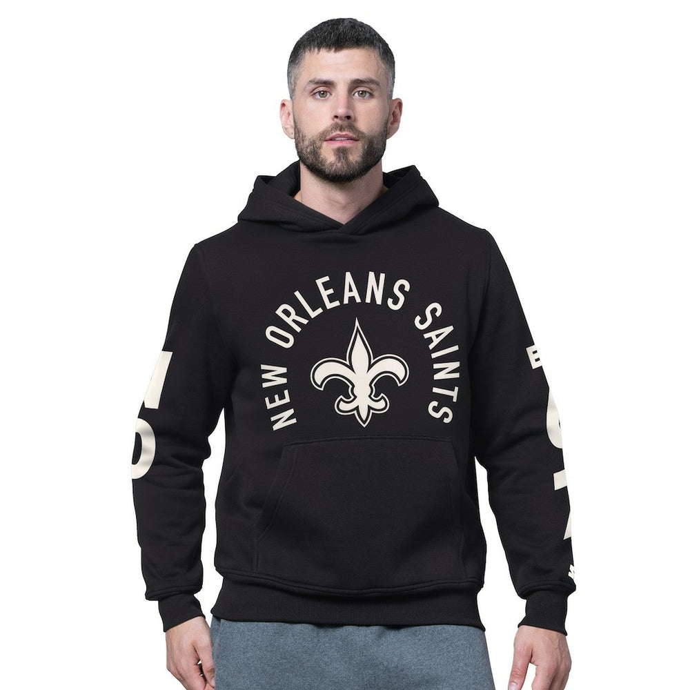 New Orleans Saints Starter Handoff Fleece Hoodie Sweatshirt - Black - NFL