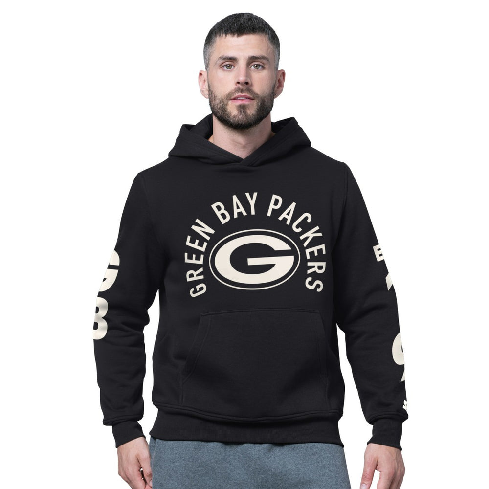 Green Bay Packers Starter Handoff Fleece Hoodie Sweatshirt - Black - NFL