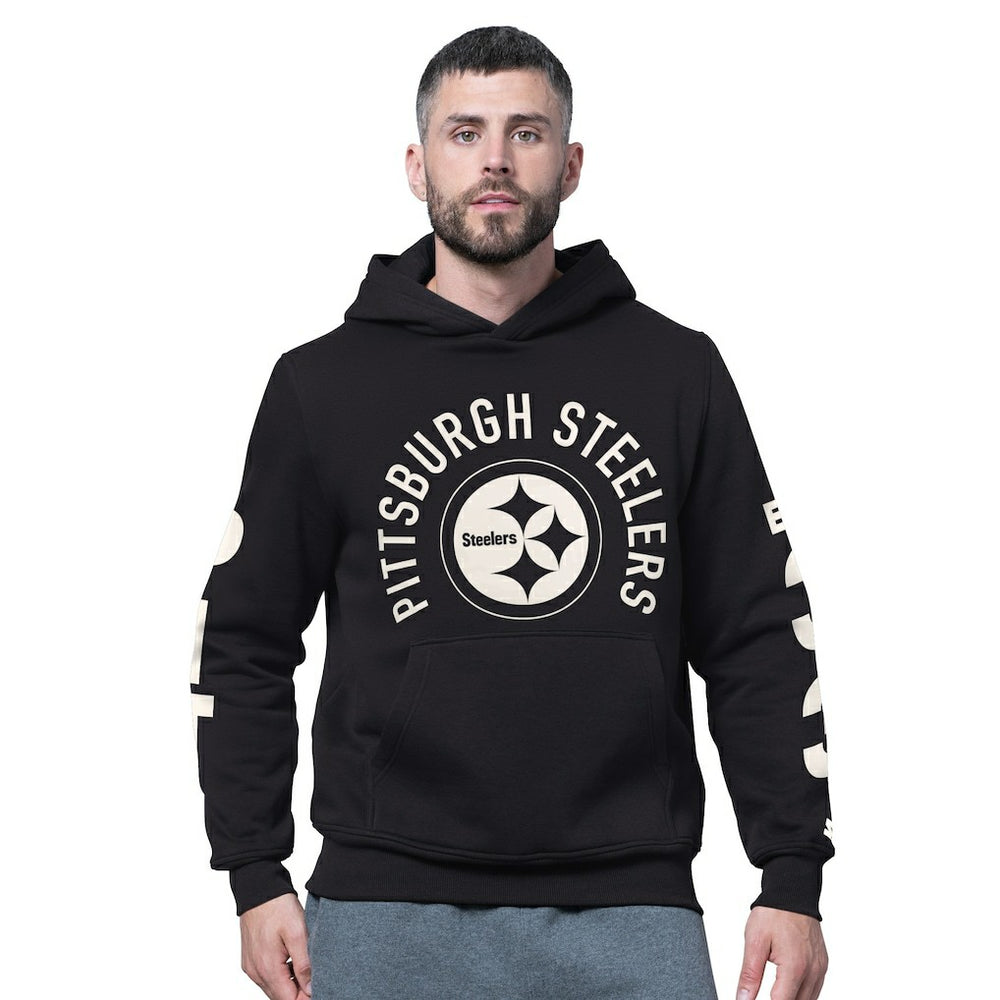 Pittsburgh Steelers Starter Handoff Fleece Hoodie Sweatshirt - Black - NFL