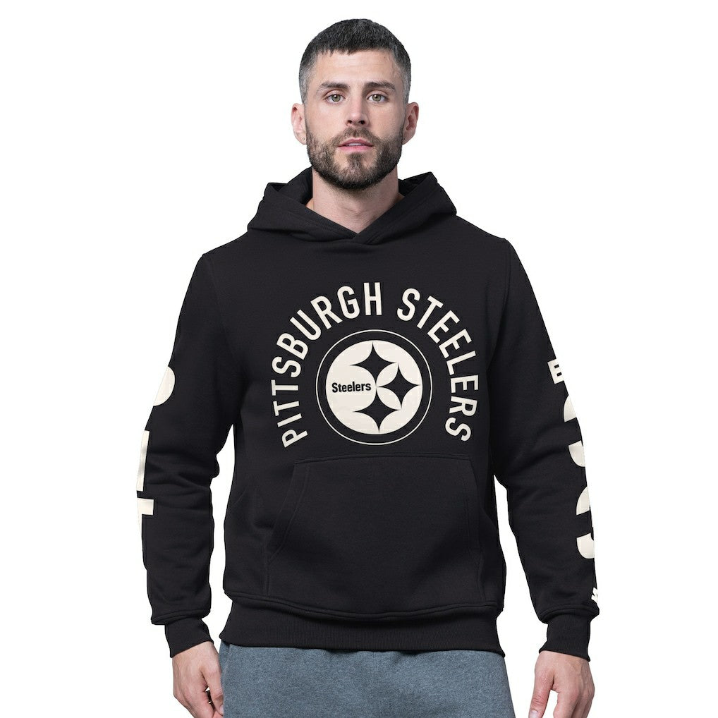 Pittsburgh Steelers Starter Handoff Fleece Hoodie Sweatshirt - Black - NFL
