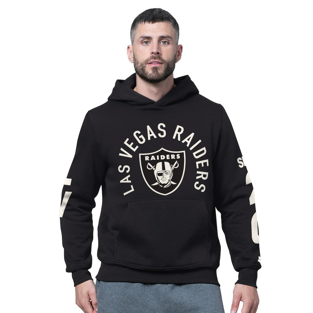 Las Vegas Raiders Starter Handoff Fleece Hoodie Sweatshirt - Black - NFL
