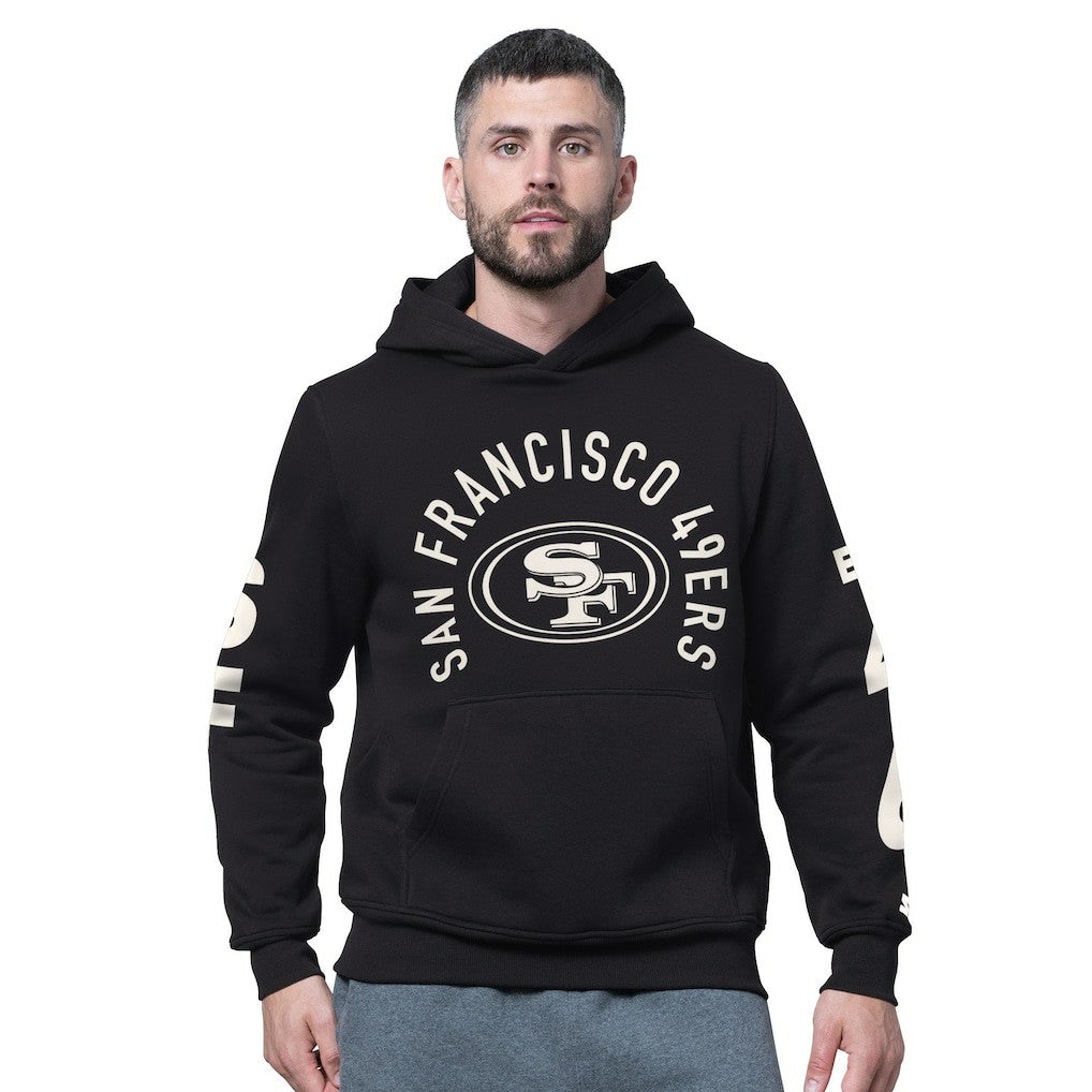 San Francisco 49ers Starter Handoff Fleece Hoodie Sweatshirt - Black - NFL