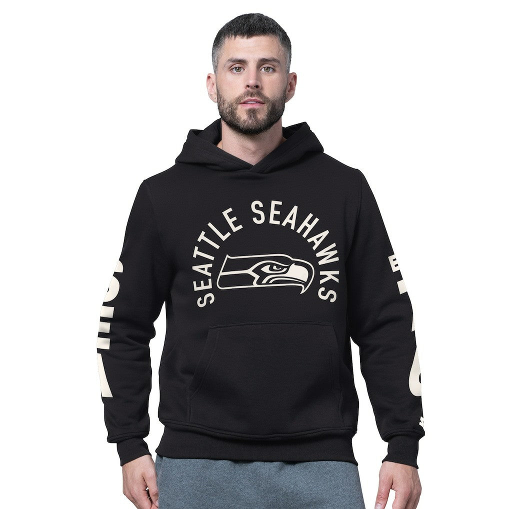 Seattle Seahawks Starter Handoff Fleece Hoodie Sweatshirt - Black - NFL