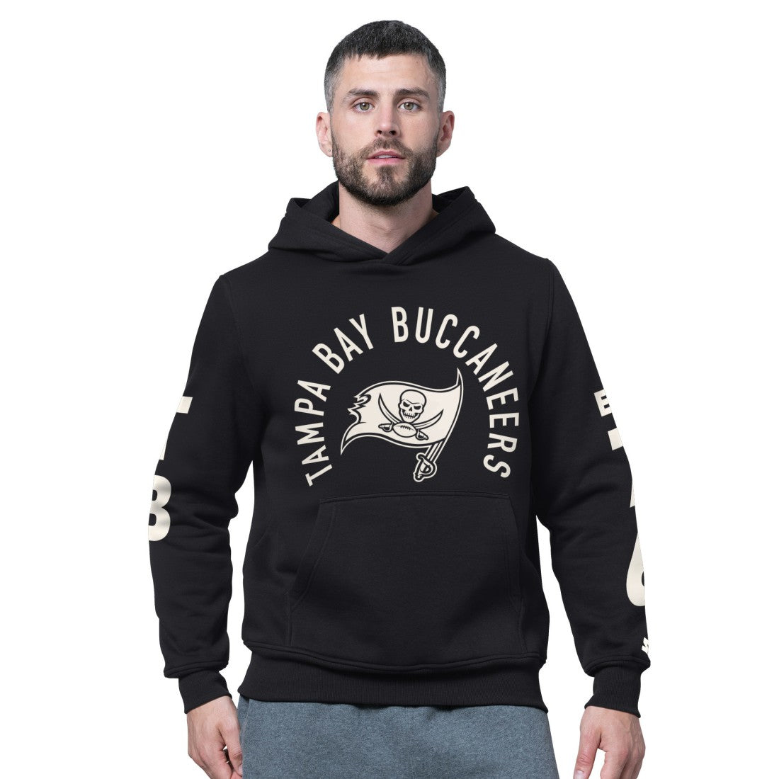 Tampa Bay Buccaneers Starter Handoff Fleece Hoodie Sweatshirt - Black - NFL