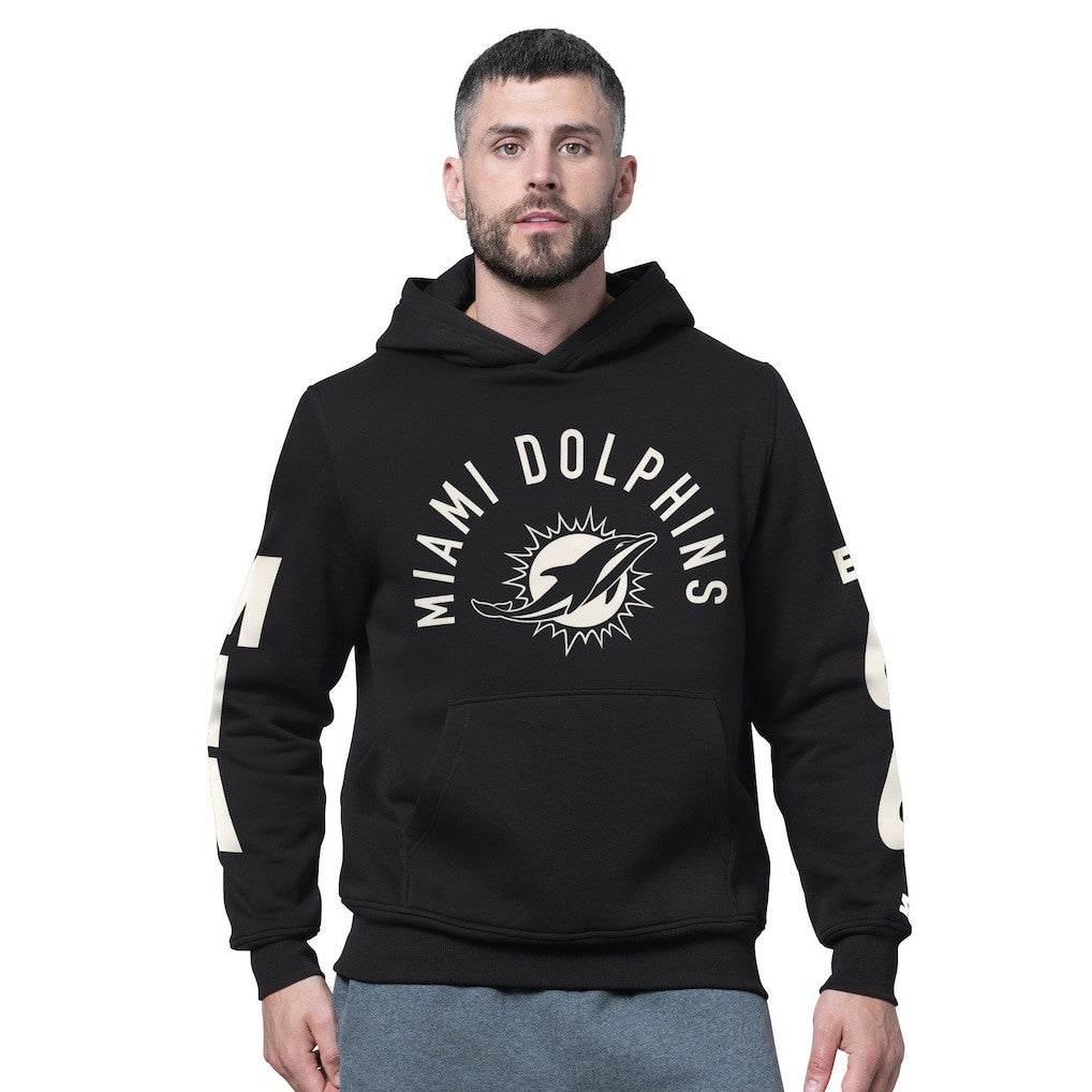 Miami Dolphins Starter Handoff Fleece Hoodie Sweatshirt - Black - NFL