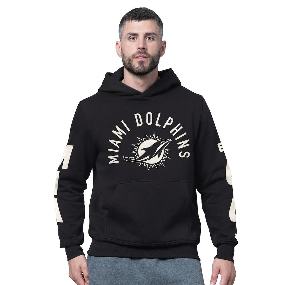 Miami Dolphins Starter Handoff Fleece Hoodie Sweatshirt - Black - NFL