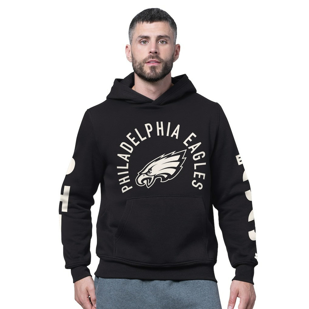 Philadelphia Eagles Starter Handoff Fleece Hoodie Sweatshirt - Black - NFL