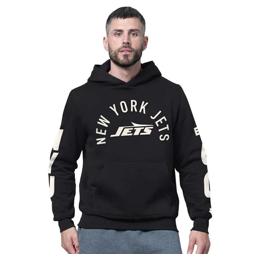 New York Jets Starter Handoff Fleece Hoodie Sweatshirt - Black - NFL