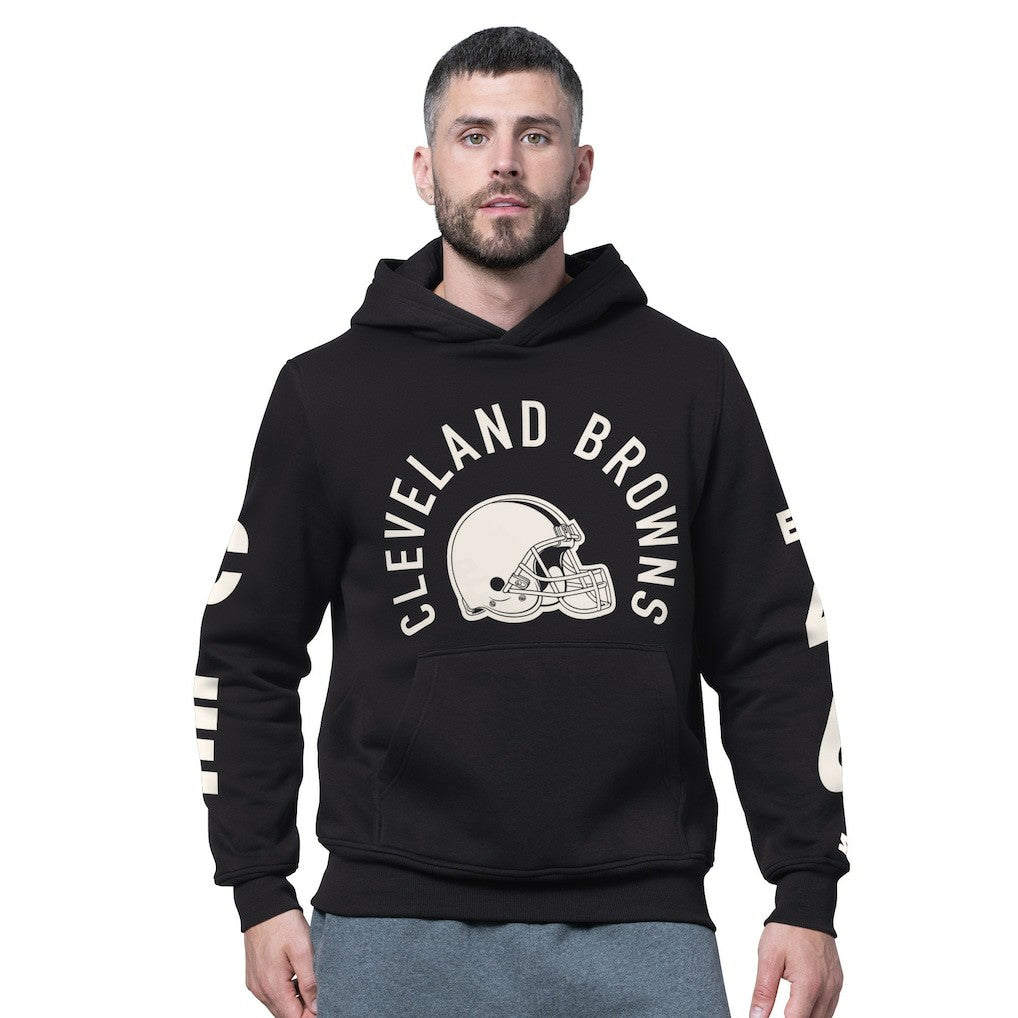 Cleveland Browns Starter Handoff Fleece Hoodie Sweatshirt - Black - NFL