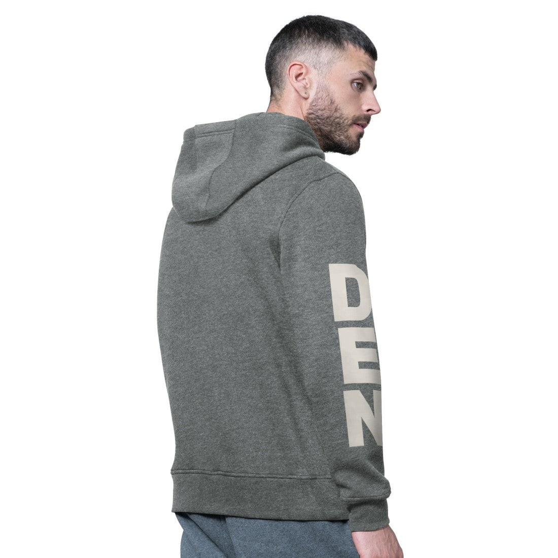 Denver Broncos Starter Handoff Vintage Logo Fleece Hoodie Sweatshirt - Charcoal - NFL