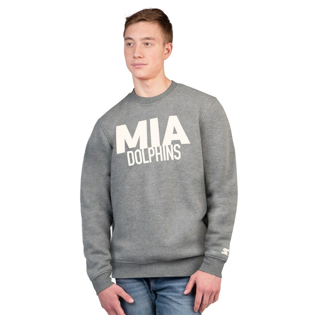 Miami Dolphins Starter Assist Sweatshirt - Charcoal - NFL