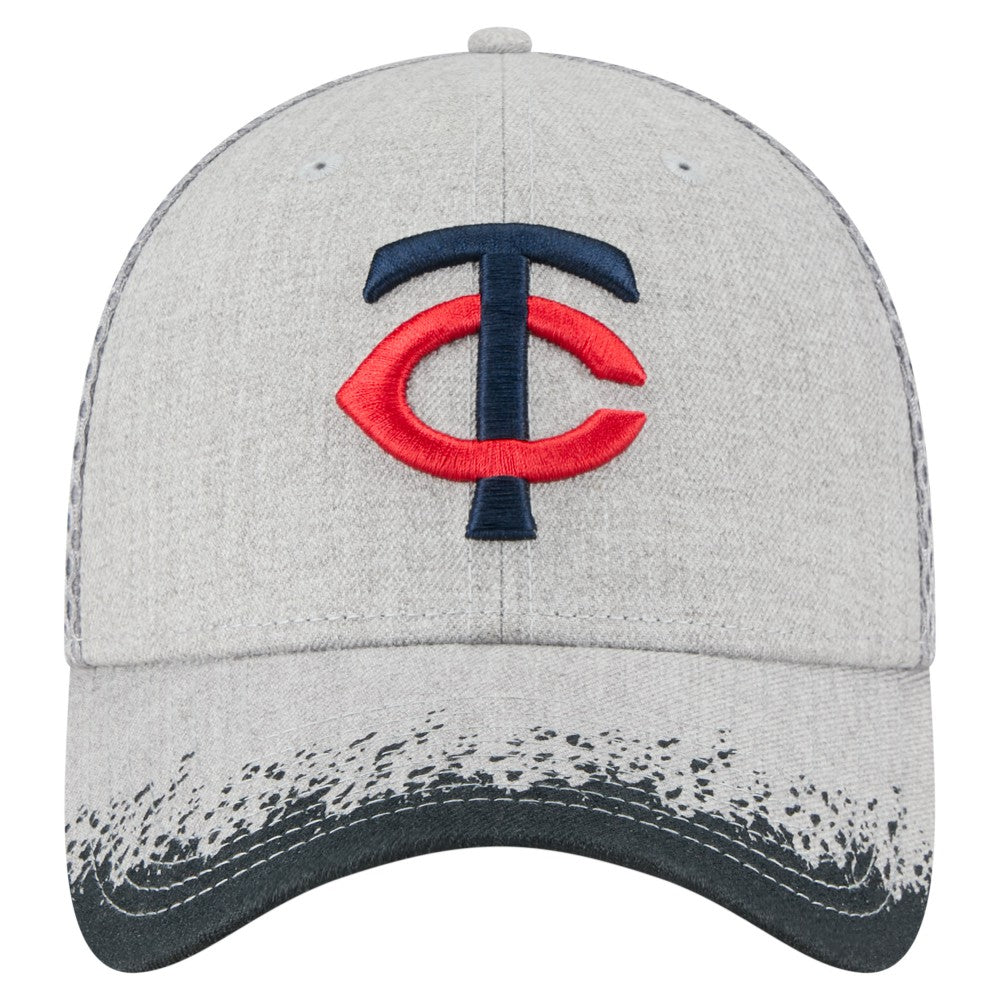 Minnesota Twins New Era Visor Paint Splatter 39THIRTY Flex Hat Outlet