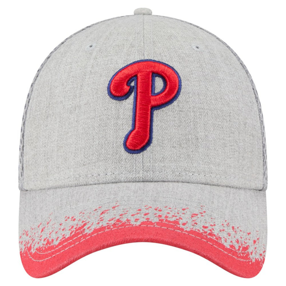 Philadelphia Phillies New Era Visor Paint Splatter 39THIRTY Flex Hat Outlet