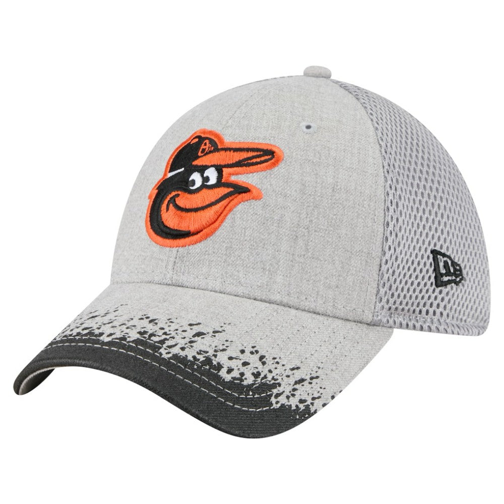 Baltimore Orioles New Era Visor Paint Splatter 39THIRTY Flex Hat Outlet