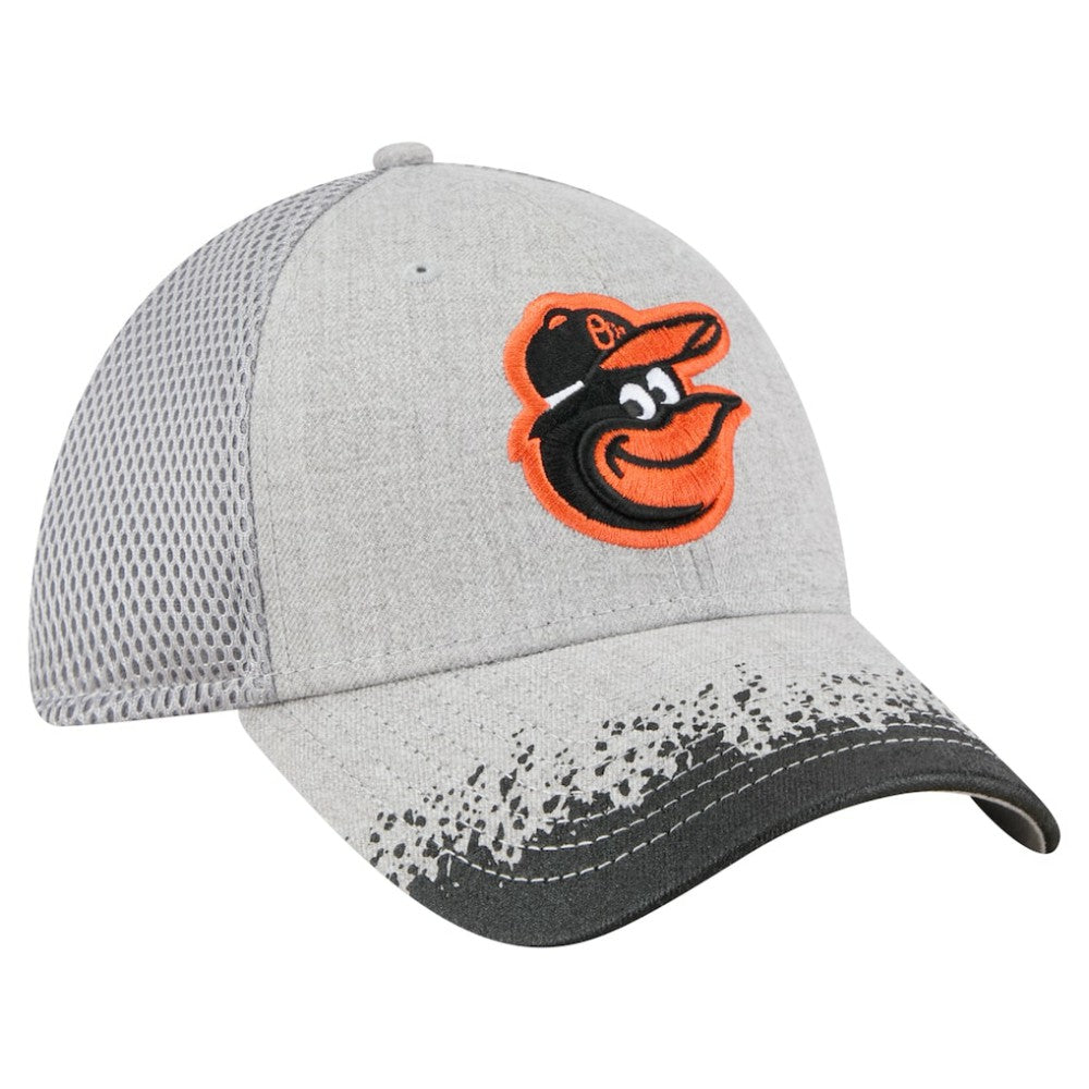 Baltimore Orioles New Era Visor Paint Splatter 39THIRTY Flex Hat Outlet