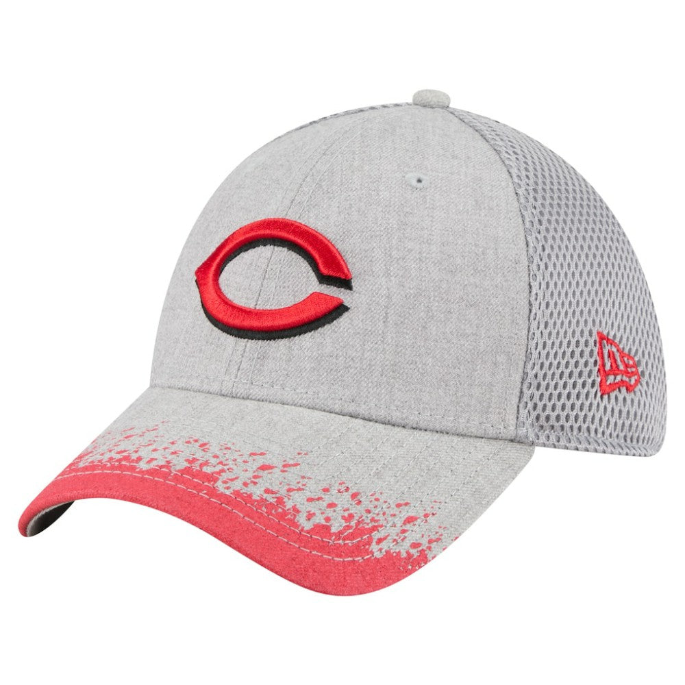Cincinnati Reds New Era Visor Paint Splatter 39THIRTY Flex Hat Sale