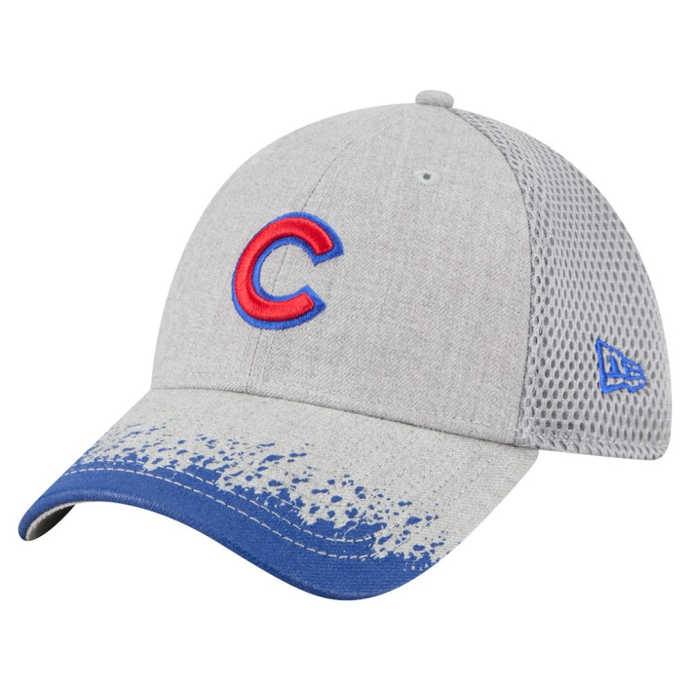Chicago Cubs New Era Visor Paint Splatter 39THIRTY Flex Hat Outlet