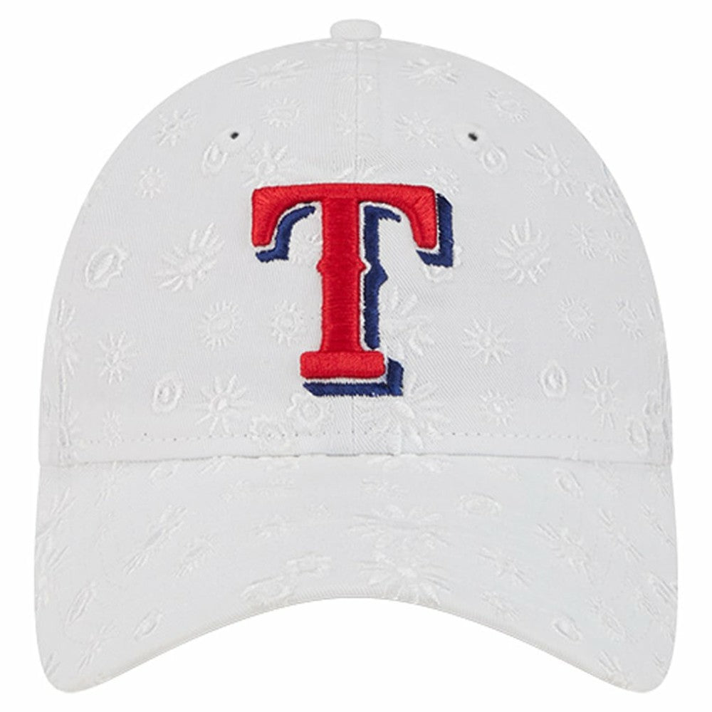 Texas Rangers New Era Women's Floral Mesh 9TWENTY Adjustable Hat Discount