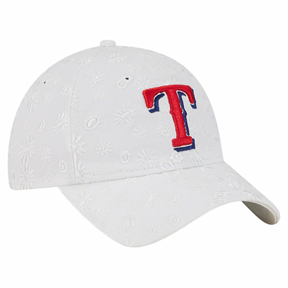 Texas Rangers New Era Women's Floral Mesh 9TWENTY Adjustable Hat Discount