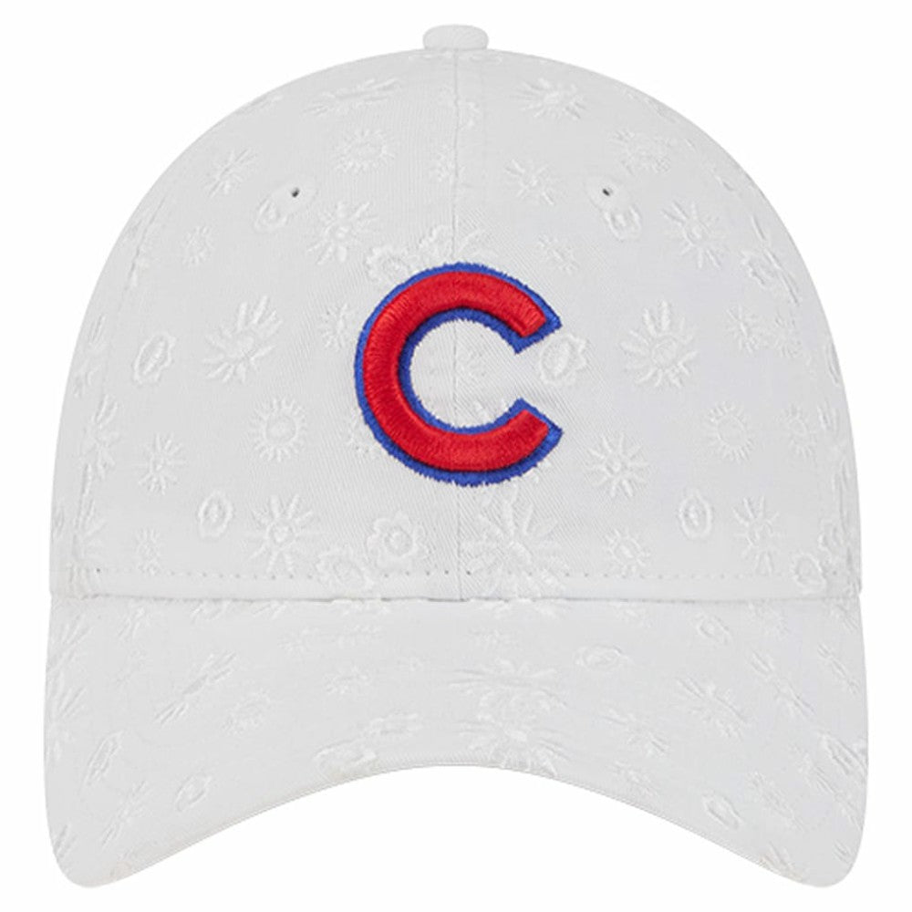 Chicago Cubs New Era Women's Floral Mesh 9TWENTY Adjustable Hat Discount