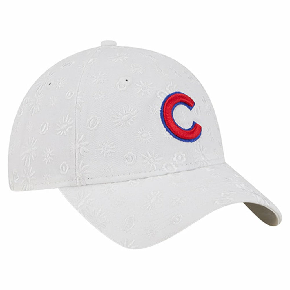 Chicago Cubs New Era Women's Floral Mesh 9TWENTY Adjustable Hat Discount