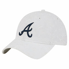 Atlanta Braves New Era Women's Floral Mesh 9TWENTY Adjustable Hat Sale