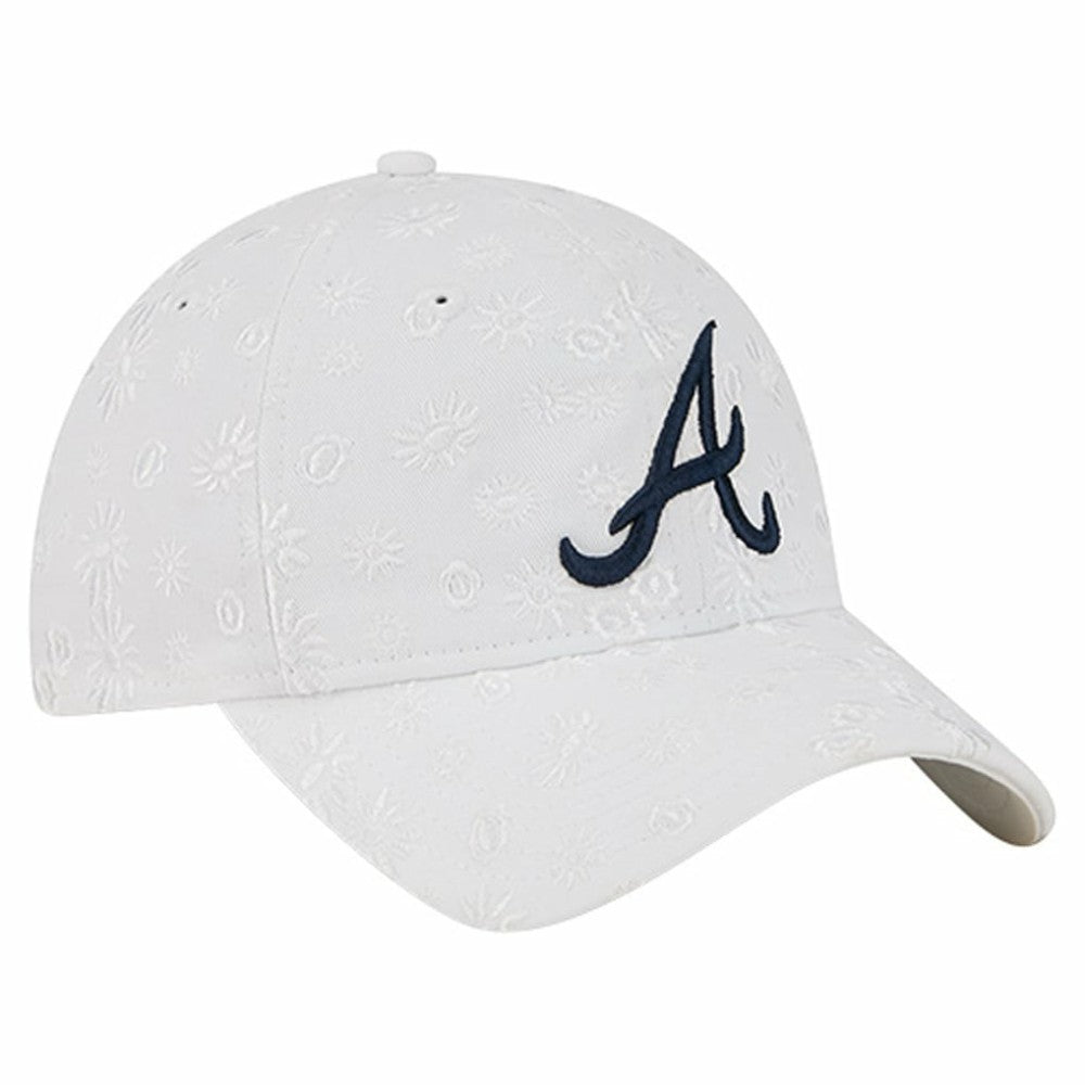 Atlanta Braves New Era Women's Floral Mesh 9TWENTY Adjustable Hat Sale