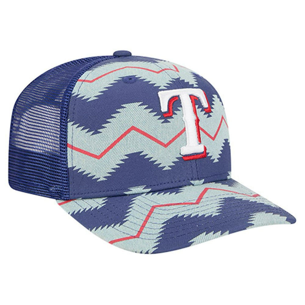 Texas Rangers New Era Aztec Denim 9SEVENTY Adjustable Hat Near Me