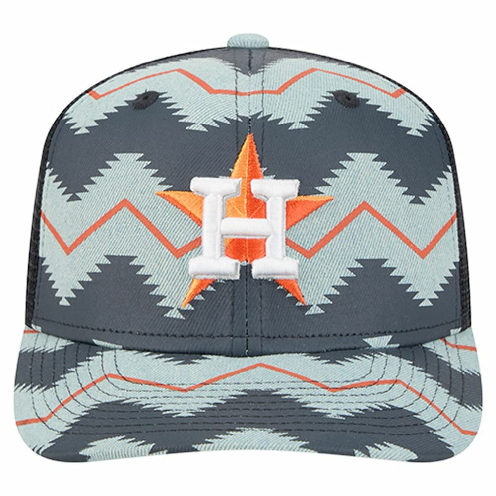 Houston Astros New Era Aztec Denim 9SEVENTY Adjustable Hat Online