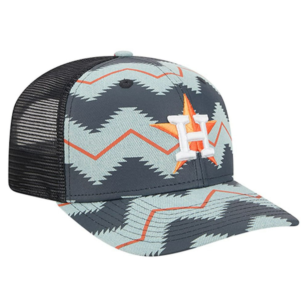 Houston Astros New Era Aztec Denim 9SEVENTY Adjustable Hat Online