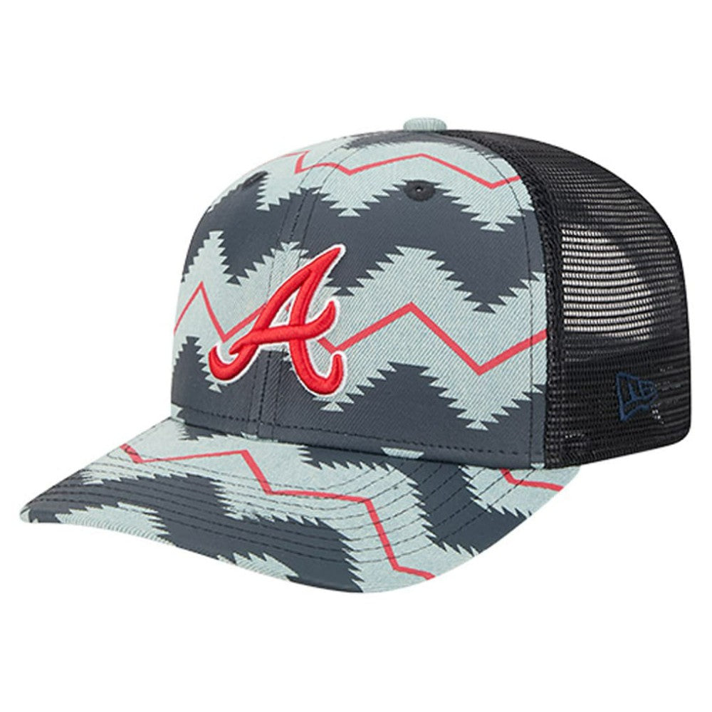 Atlanta Braves New Era Aztec Denim 9SEVENTY Adjustable Hat Online
