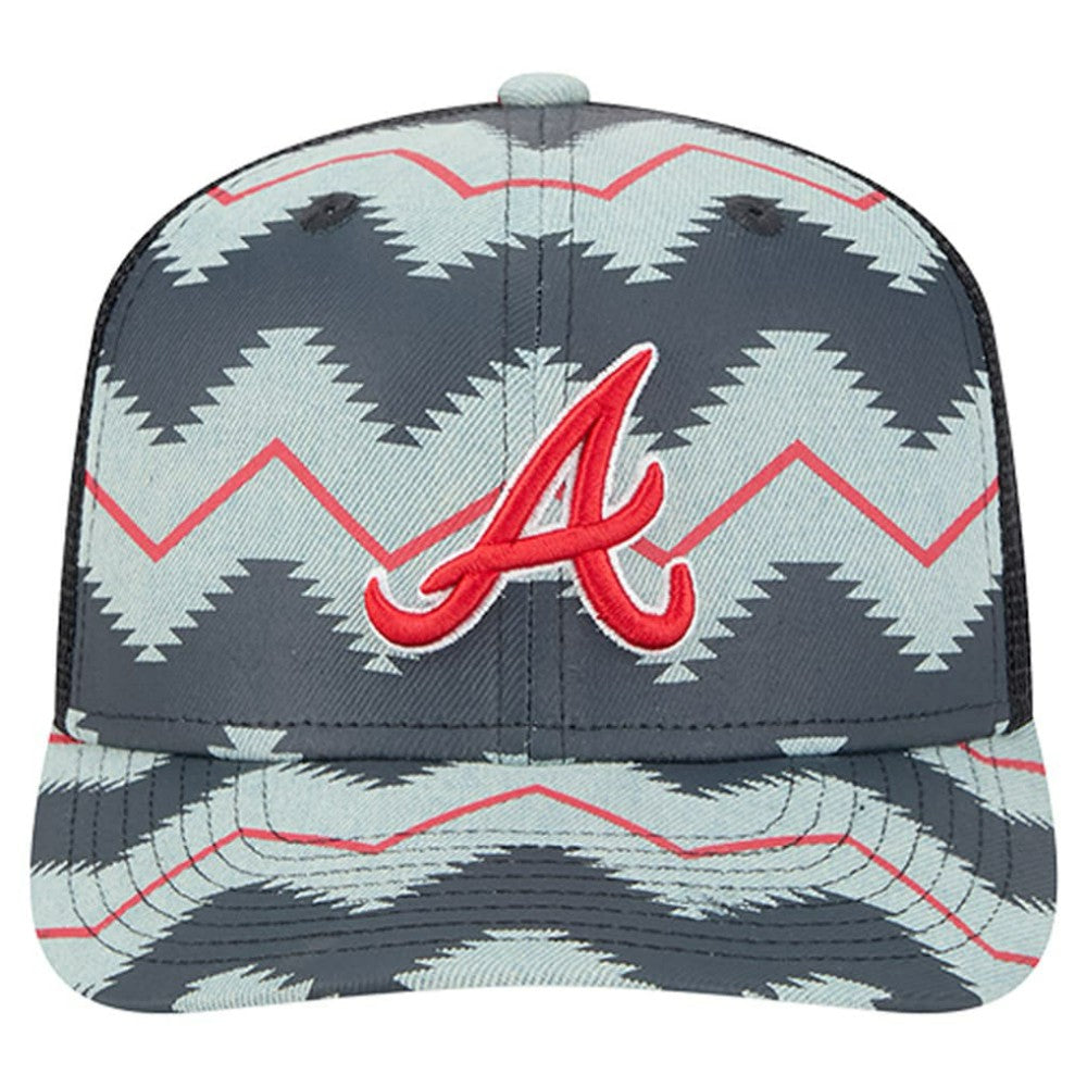 Atlanta Braves New Era Aztec Denim 9SEVENTY Adjustable Hat Online