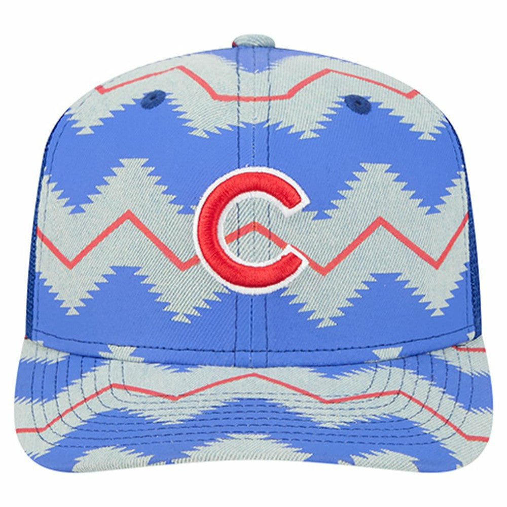 Chicago Cubs New Era Aztec Denim 9SEVENTY Adjustable Hat Discount