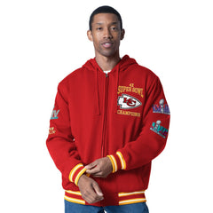 Kansas City Chiefs G-III Sports by Carl Banks Power Forward Commemorative Full-Zip Hooded Jacket - Red - NFL