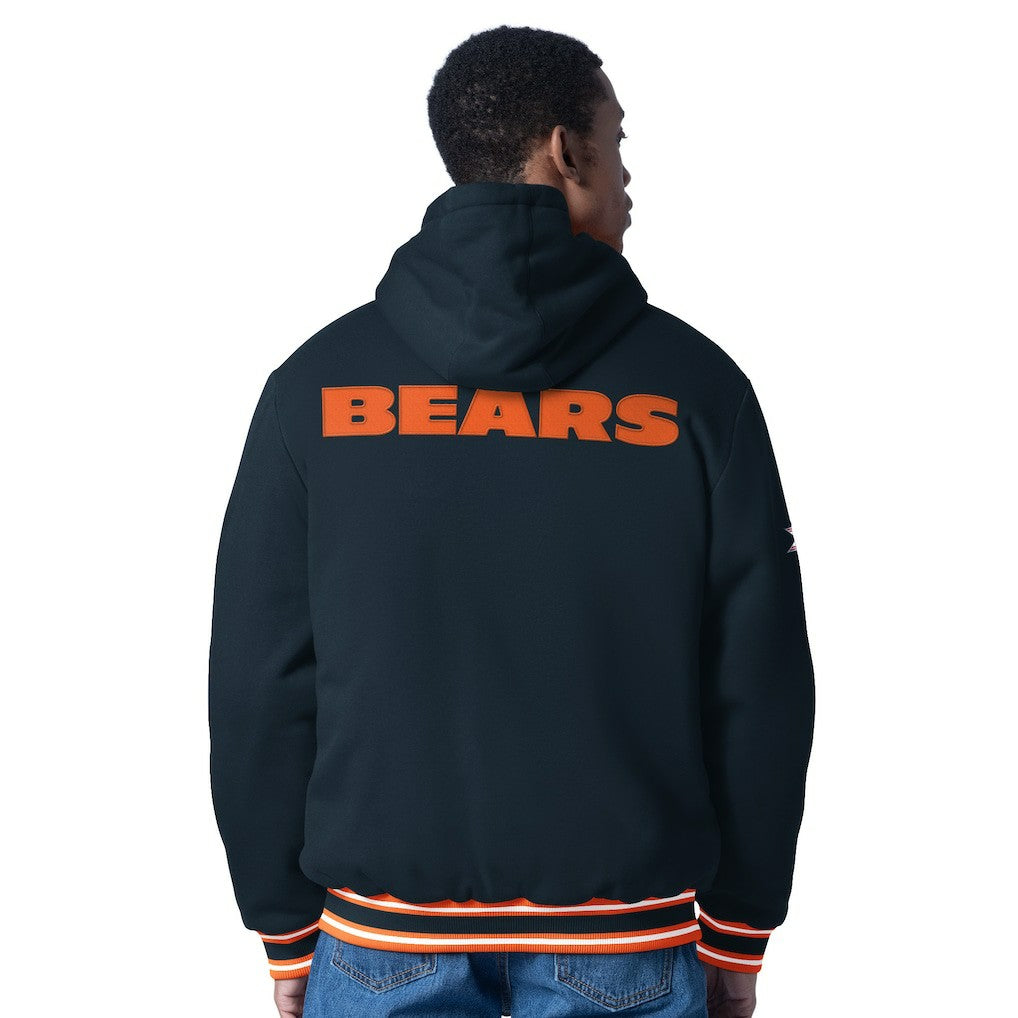 Chicago Bears G-III Sports by Carl Banks Power Forward Commemorative Full-Zip Hooded Jacket - Navy - NFL