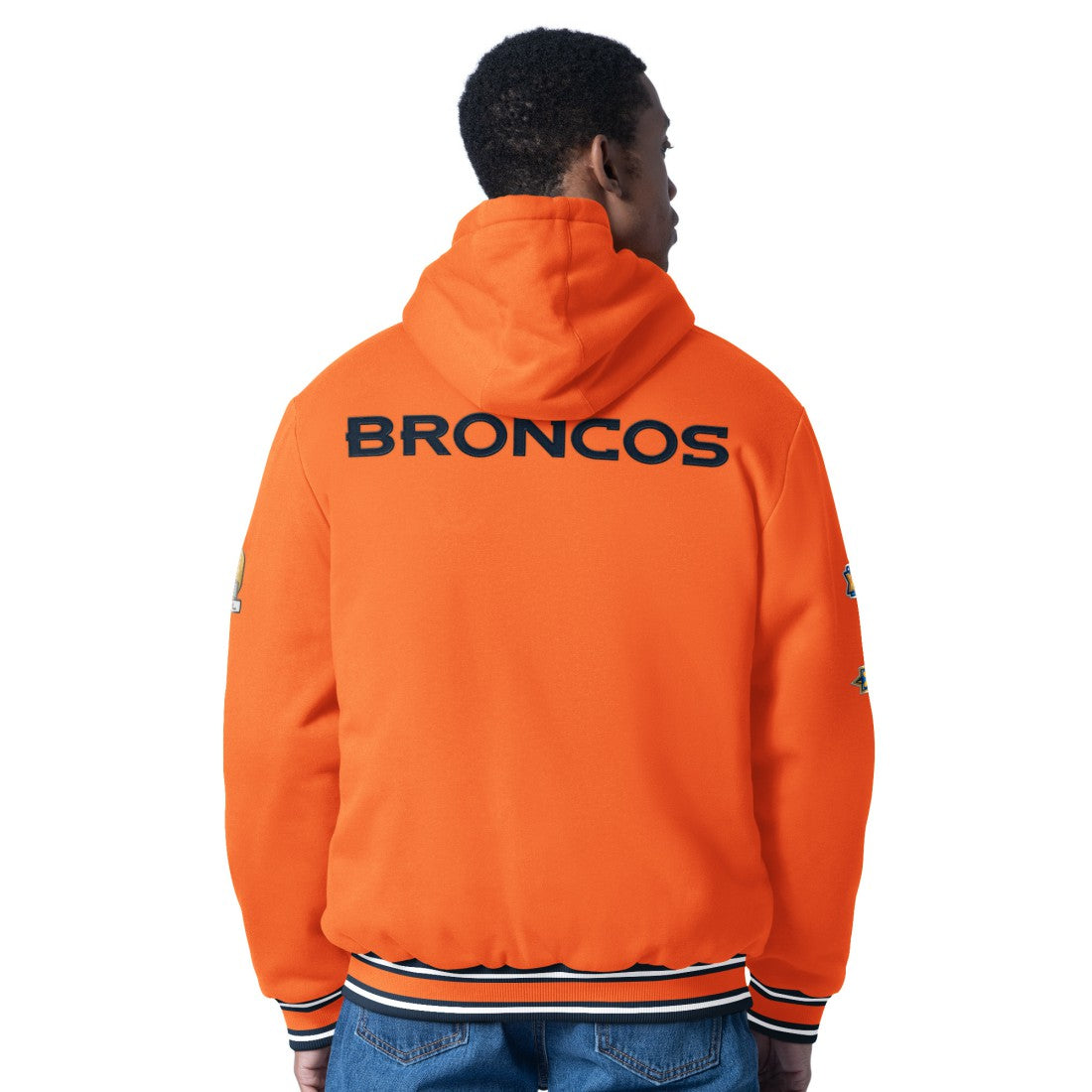 Denver Broncos G-III Sports by Carl Banks Power Forward Commemorative Full-Zip Hooded Jacket - Orange - NFL