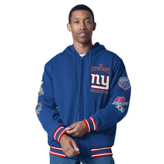 New York Giants G-III Sports by Carl Banks Power Forward Commemorative Full-Zip Hooded Jacket - Royal - NFL