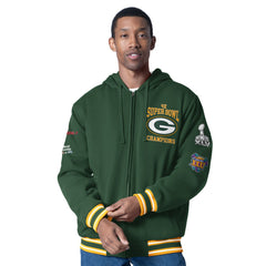Green Bay Packers G-III Sports by Carl Banks Power Forward Commemorative Full-Zip Hooded Jacket - Green - NFL