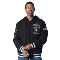 Las Vegas Raiders G-III Sports by Carl Banks Power Forward Commemorative Full-Zip Hooded Jacket - Black - NFL