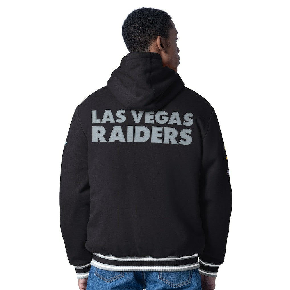 Las Vegas Raiders G-III Sports by Carl Banks Power Forward Commemorative Full-Zip Hooded Jacket - Black - NFL