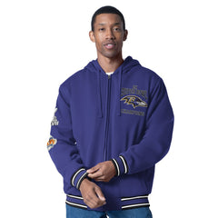 Baltimore Ravens G-III Sports by Carl Banks Power Forward Commemorative Full-Zip Hooded Jacket - Purple - NFL