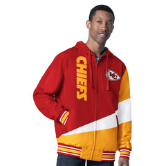 Kansas City Chiefs G-III Sports by Carl Banks Dual Threat Reversable Full-Zip Hooded Jacket - Red/Charcoal - NFL