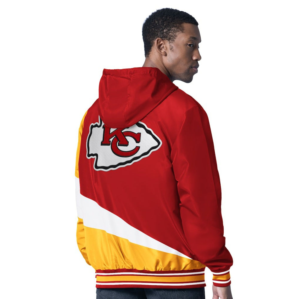 Kansas City Chiefs G-III Sports by Carl Banks Dual Threat Reversable Full-Zip Hooded Jacket - Red/Charcoal - NFL