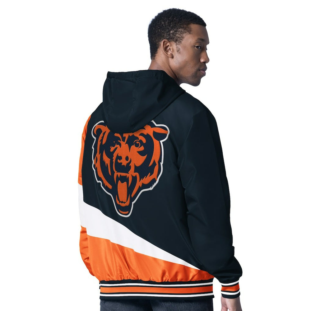 Chicago Bears G-III Sports by Carl Banks Dual Threat Reversable Full-Zip Hooded Jacket - Navy/Charcoal - NFL